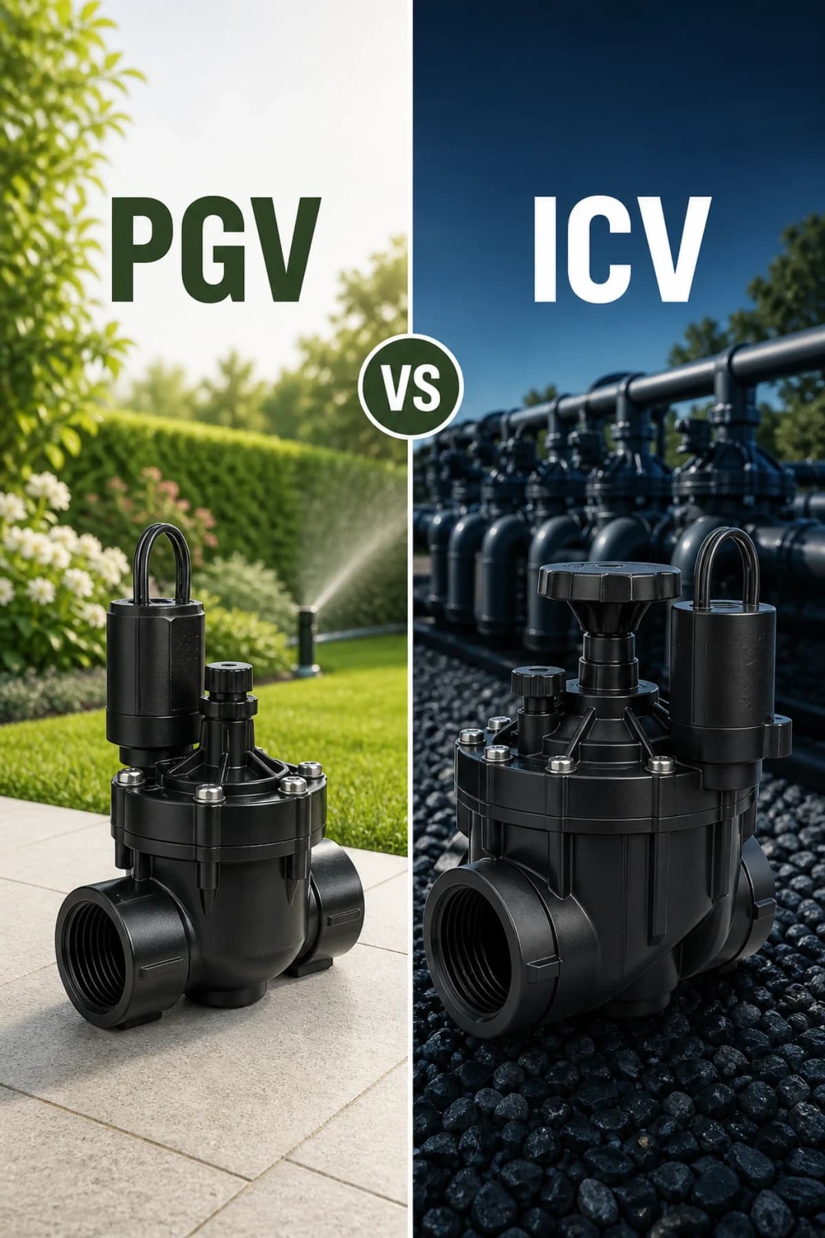 Порівняння електромагнітних клапанів Hunter PGV та ICV